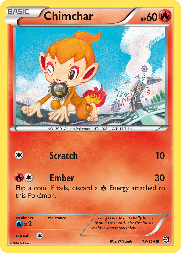 Steam Siege Chimchar #18/114